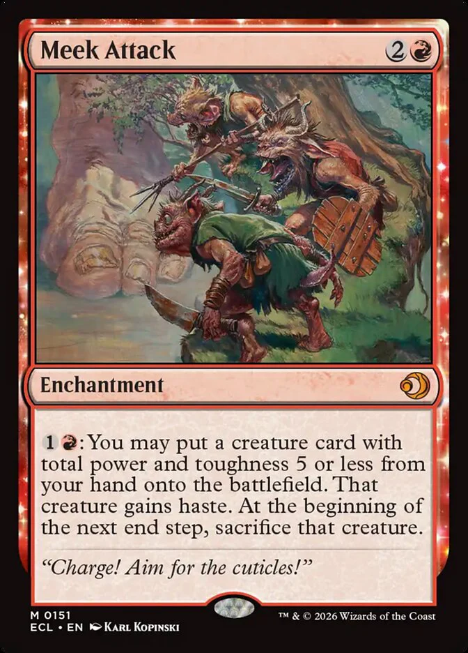 Meek Attack - Enchantment (Foil)