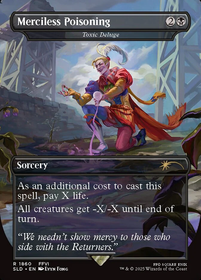 Merciless Poisoning - Toxic Deluge - Borderless - Full Art - Inverted