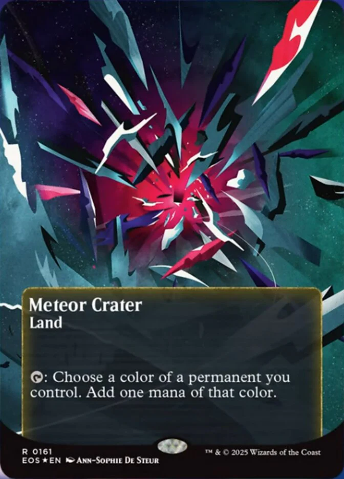 Meteor Crater - Borderless - Full Art - Inverted (Foil)