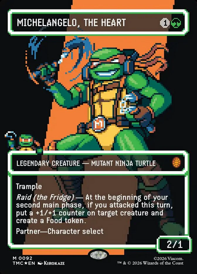 Michelangelo, the Heart - Borderless - Full Art - Legendary (Foil)