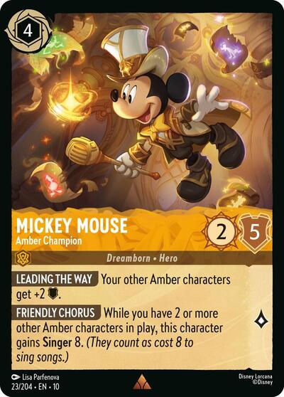 Mickey Mouse - Amber Champion - Foil