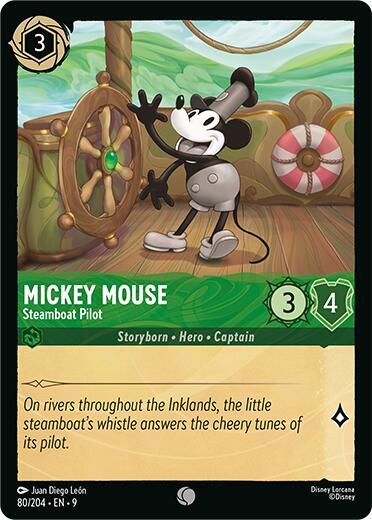 Mickey Mouse - Steamboat Pilot - Foil