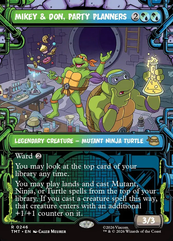 Mikey & Don, Party Planners - Borderless - Inverted - Legendary - Showcase (Foil)