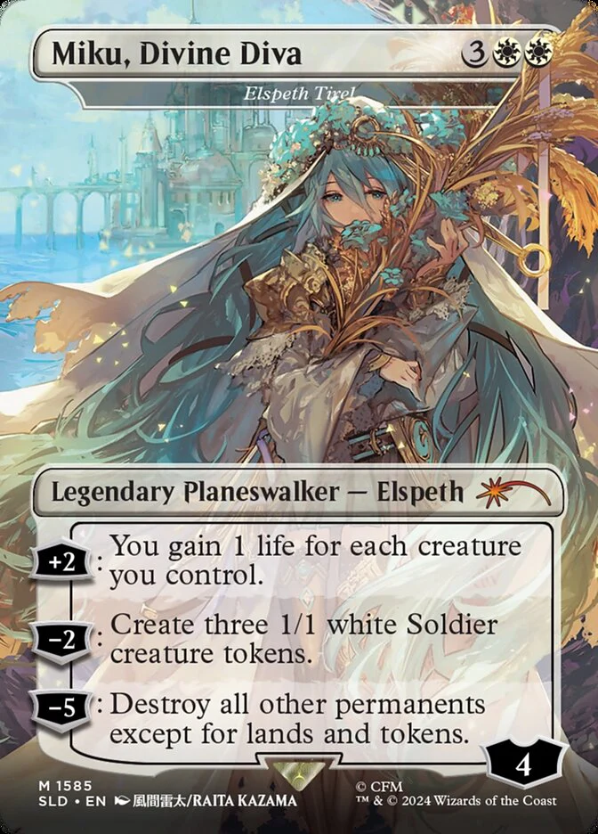 Miku, Divine Diva - Elspeth Tirel - Borderless - Full Art