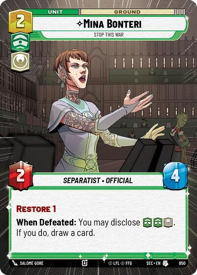 Mina Bonteri - Stop This War (Hyperspace) - Foil