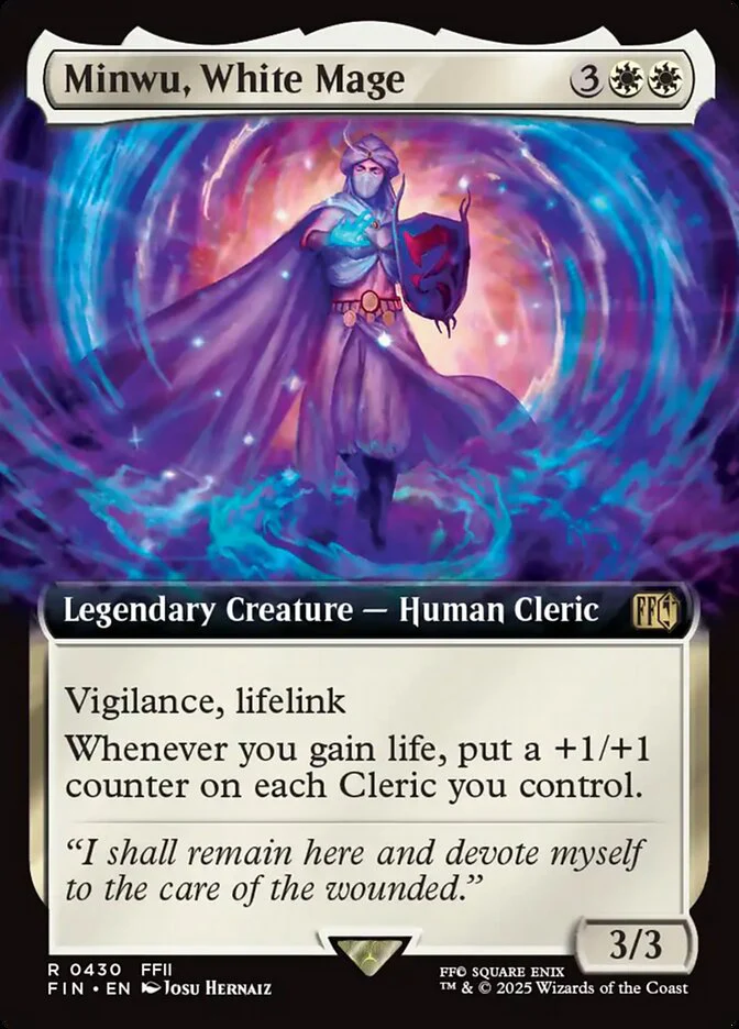 Minwu, White Mage - Extended Art - Legendary (Foil)