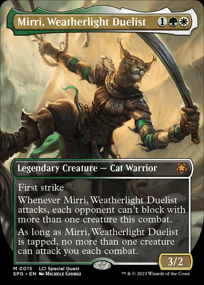 Mirri, Weatherlight Duelist - Borderless - Full Art - Inverted - Legendary (Foil)