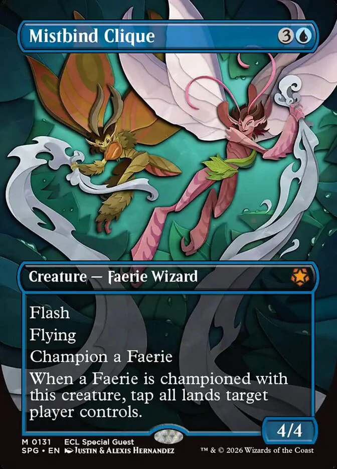 Mistbind Clique - Borderless - Full Art - Inverted