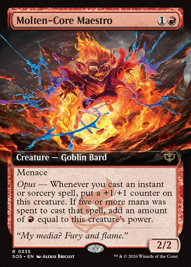 Molten-Core Maestro - Extended Art (Foil)