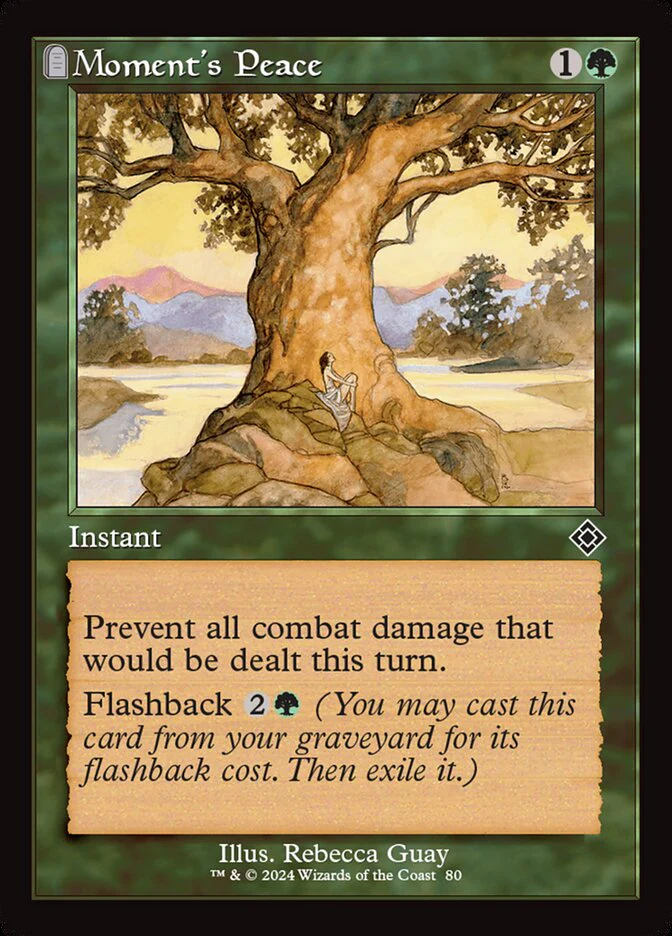 Moment's Peace - Retro Frame - Tombstone