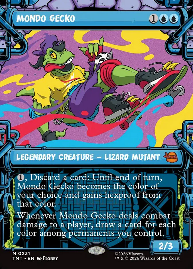 Mondo Gecko - Borderless - Inverted - Legendary - Showcase (Foil)