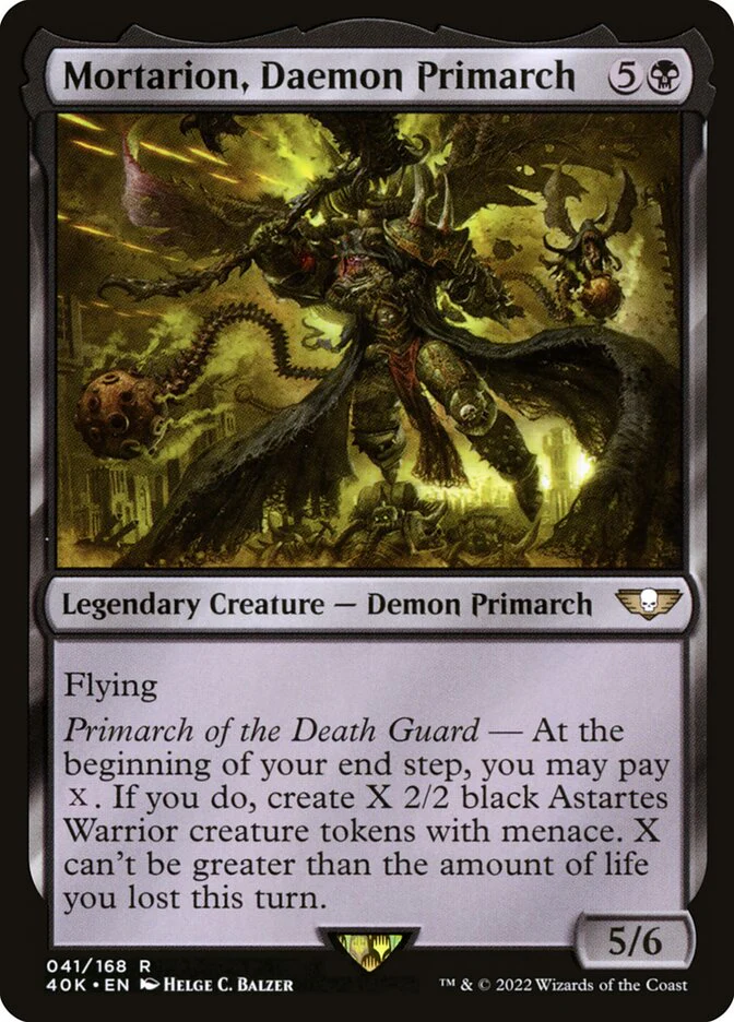 Mortarion, Daemon Primarch - Legendary