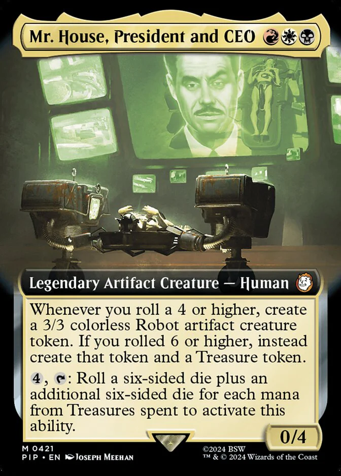 Mr. House, President and CEO - Extended Art - Legendary (Foil)