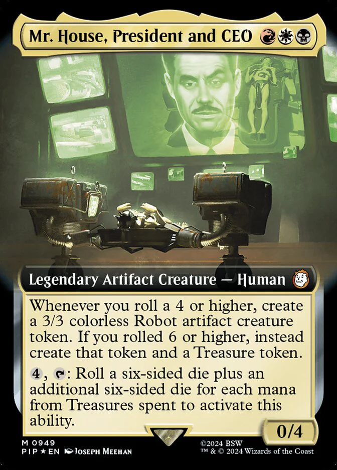 Mr. House, President and CEO - Extended Art - Legendary - Surge Foil (Foil)