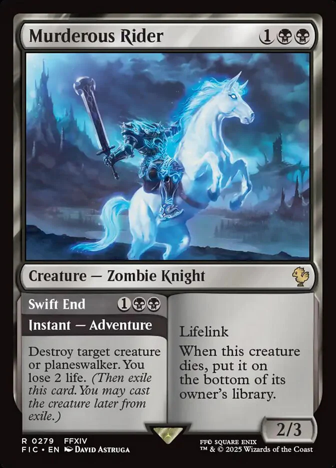 Murderous Rider // Swift End (Foil)