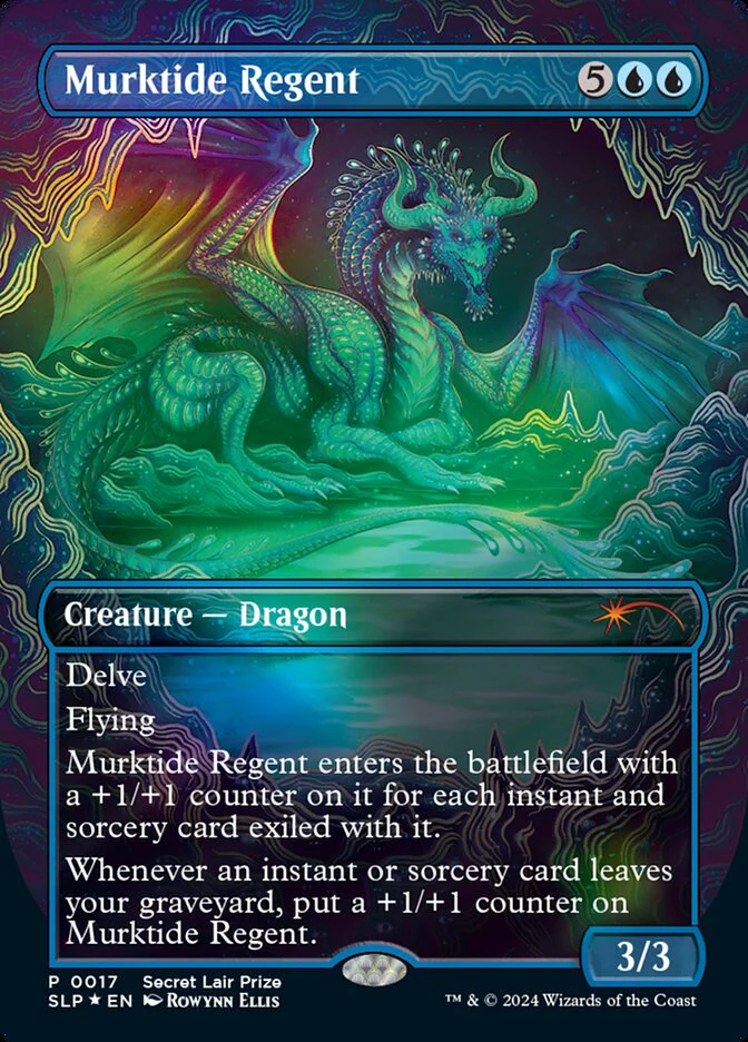 Murktide Regent - Borderless - Full Art - Inverted (Foil)
