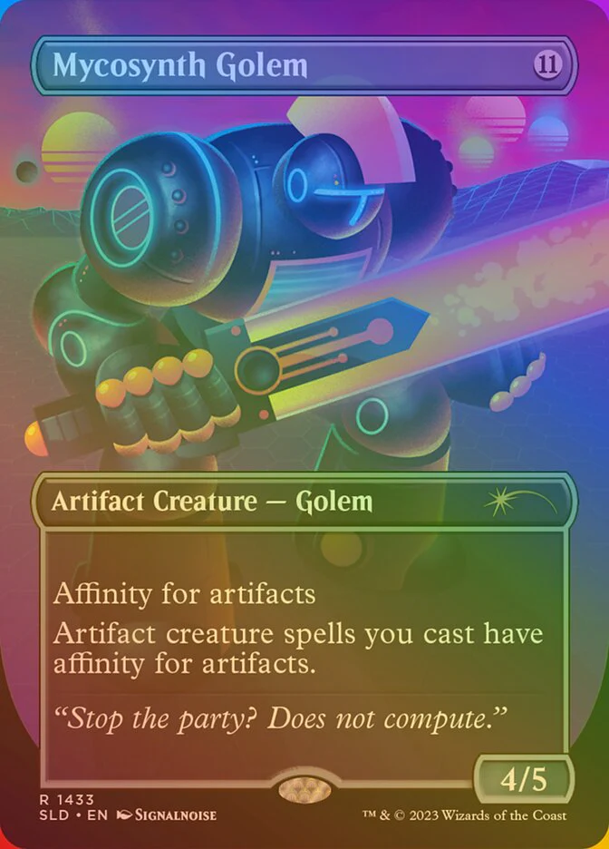 Mycosynth Golem - Borderless - Full Art - Inverted (Foil)