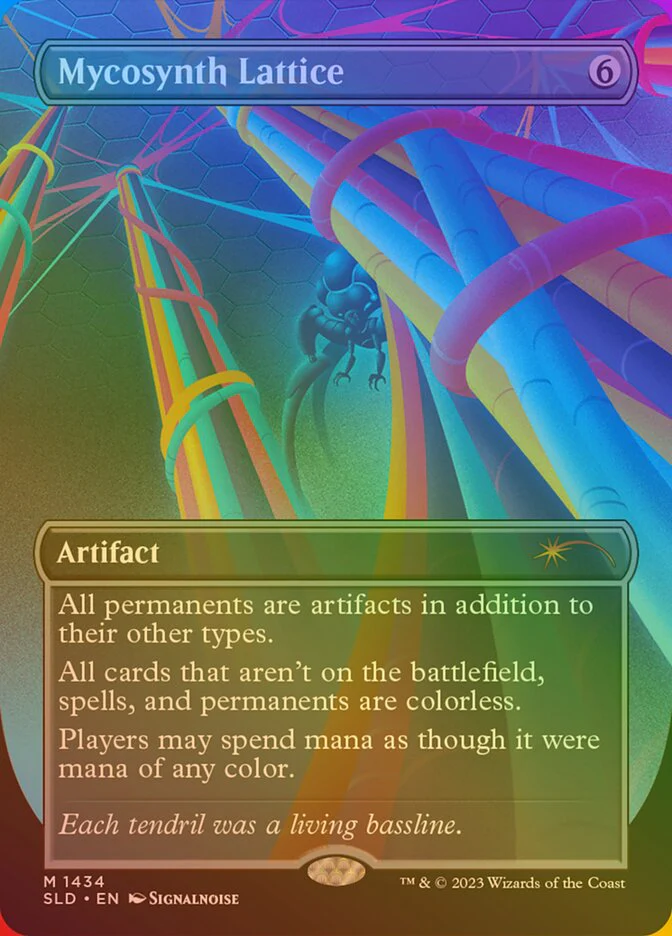 Mycosynth Lattice - Borderless - Full Art - Inverted (Foil)