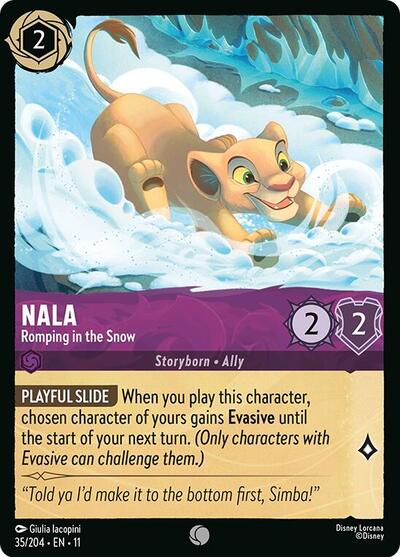 Nala - Romping in the Snow - Foil