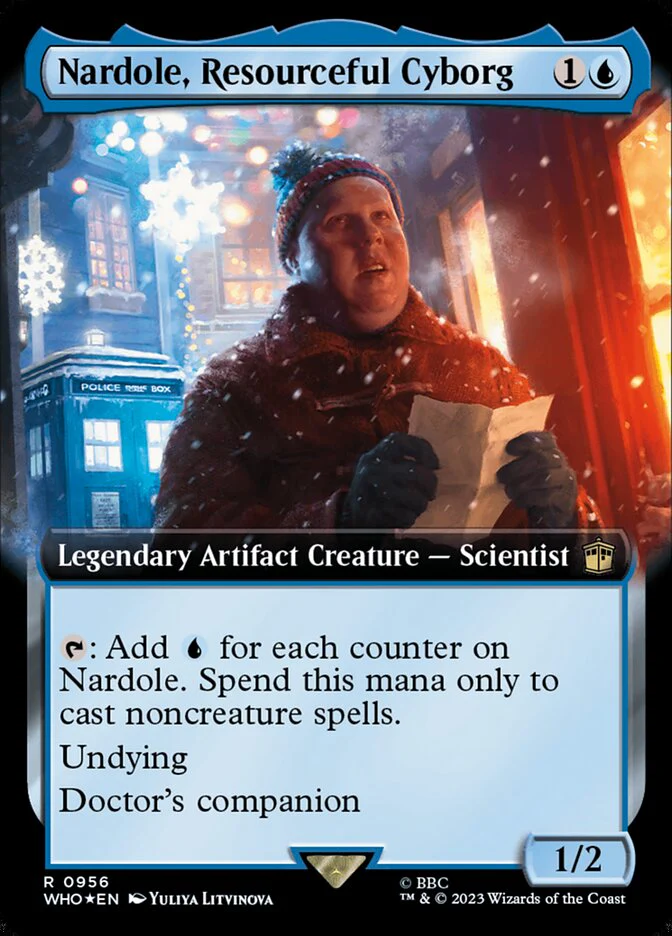 Nardole, Resourceful Cyborg - Extended Art - Legendary - Surge Foil (Foil)