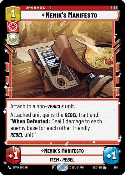 Nemik's Manifesto - Foil