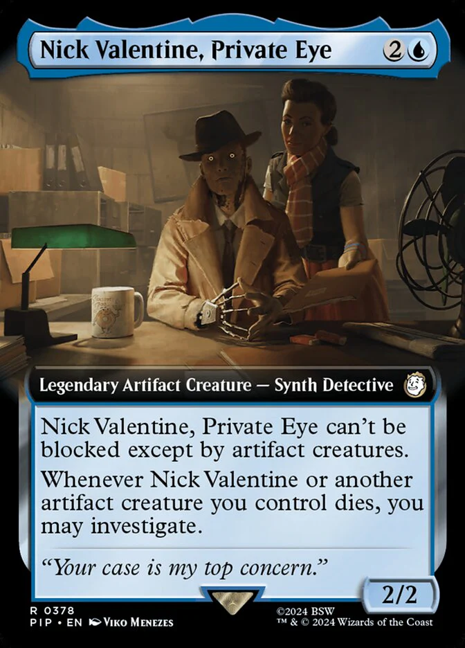 Nick Valentine, Private Eye - Extended Art - Legendary