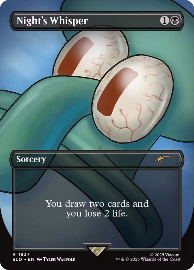Night's Whisper - Borderless - Full Art - Inverted (Foil)