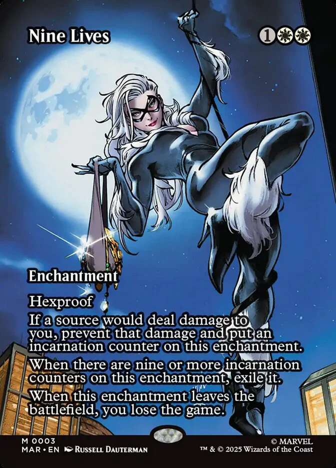 Nine Lives - Borderless - Full Art - Enchantment - Inverted (Foil)