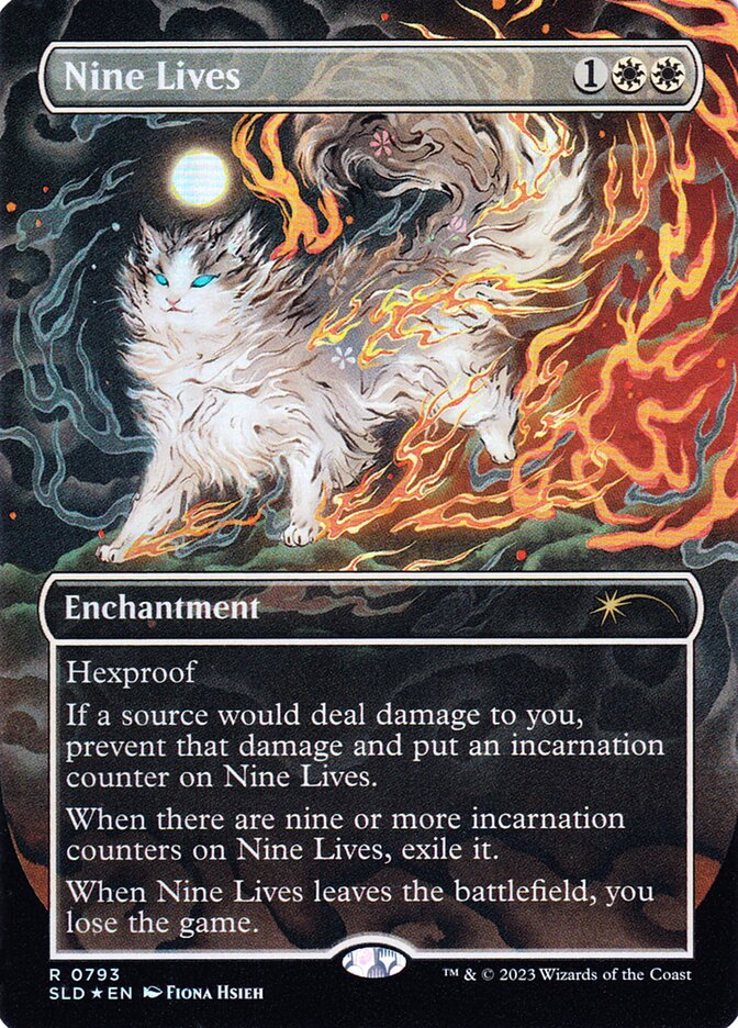 Nine Lives - Borderless - Full Art - Legendary - Inverted (Foil)