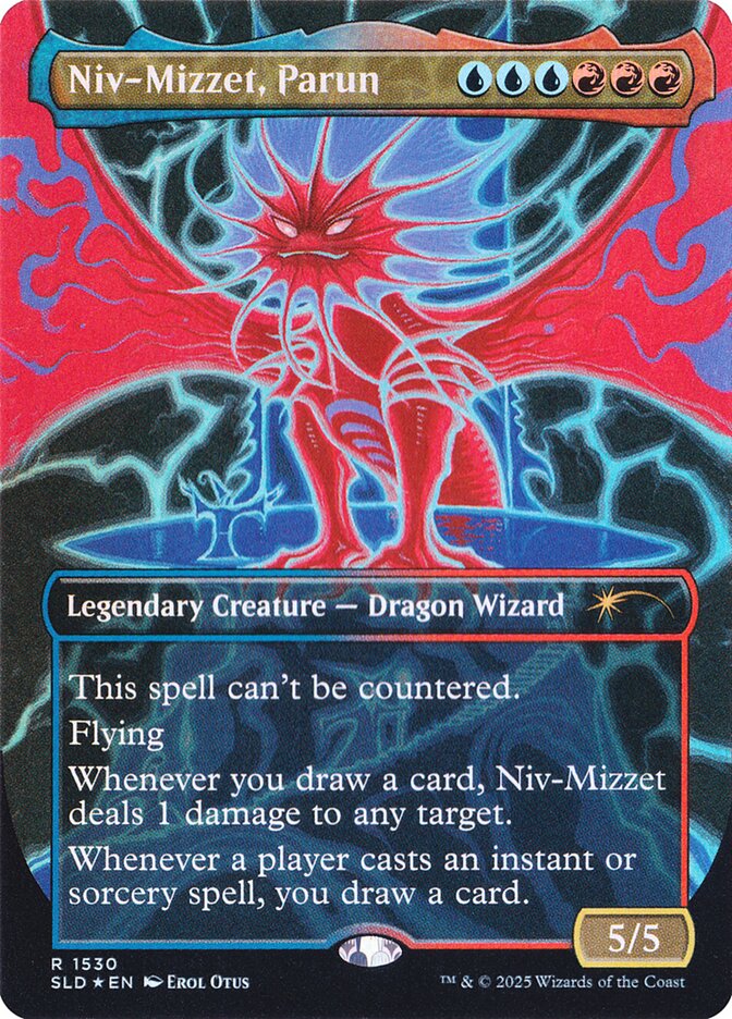 Niv-Mizzet, Parun - Borderless - Full Art - Legendary (Foil)
