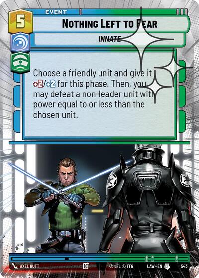 Nothing Left to Fear (Hyperspace) - Foil