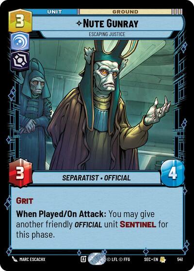 Nute Gunray - Escaping Justice - Foil