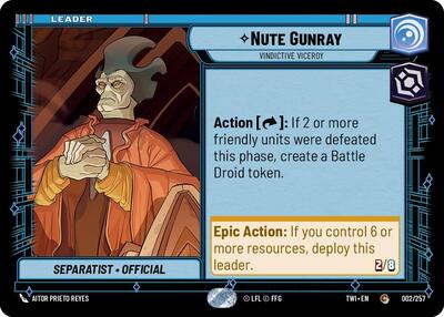 Nute Gunray - Vindictive Viceroy  - Foil