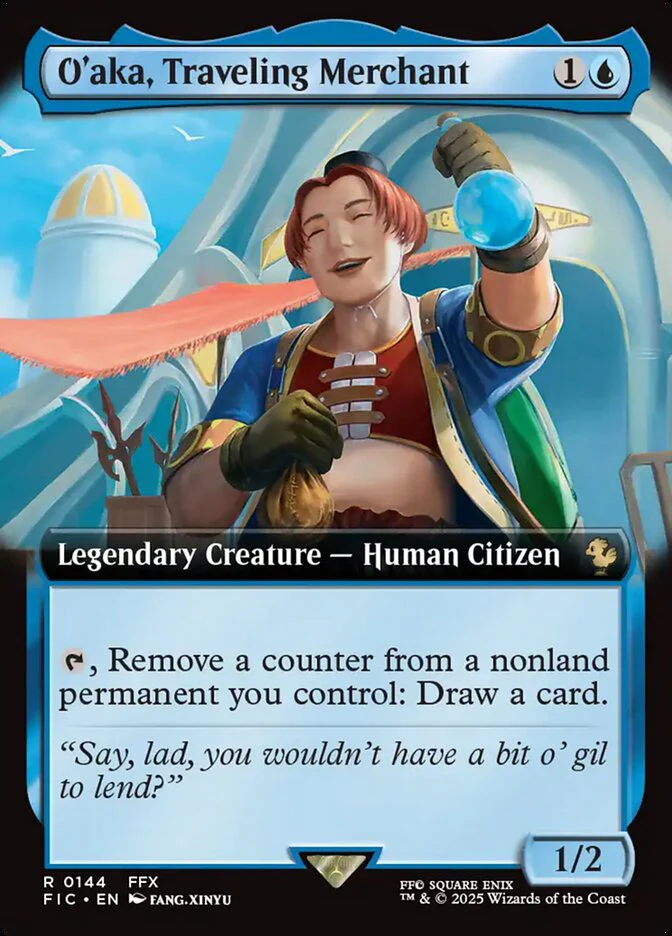 O'aka, Traveling Merchant - Extended Art - Legendary