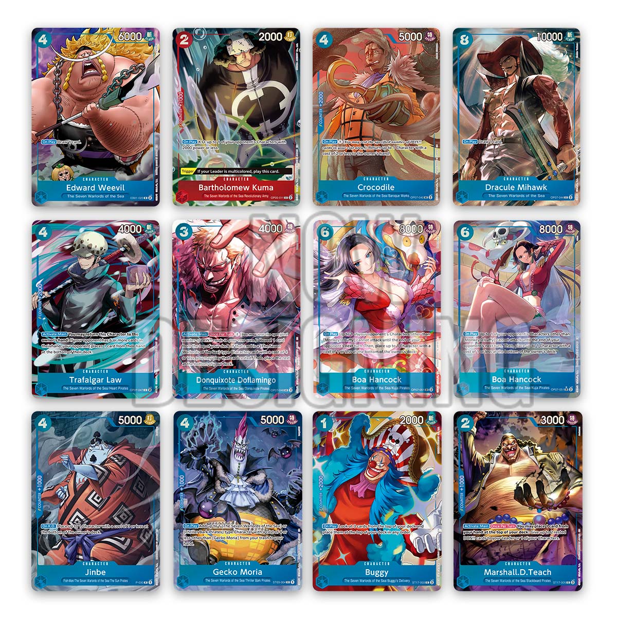 One Piece CG 9Pkt Binder Set Seven Warlords of the Sea - Image 2