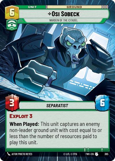 Osi Sobeck - Warden of the Citadel  (Hyperspace)