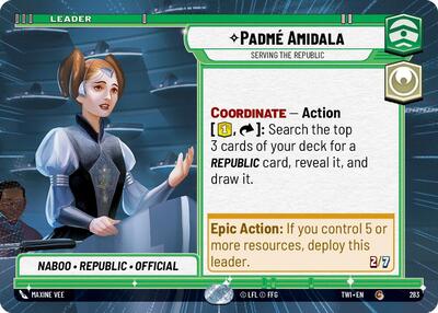 Padmé Amidala - Serving the Republic  (Hyperspace) - Foil