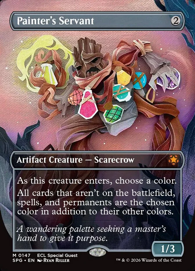 Painter's Servant - Borderless - Full Art - Inverted (Foil)
