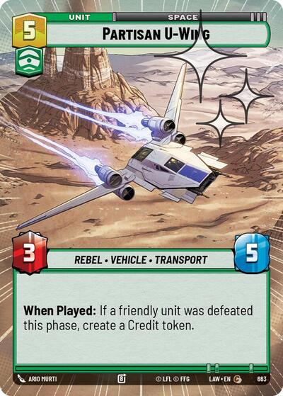Partisan U-Wing (Hyperspace) - Foil
