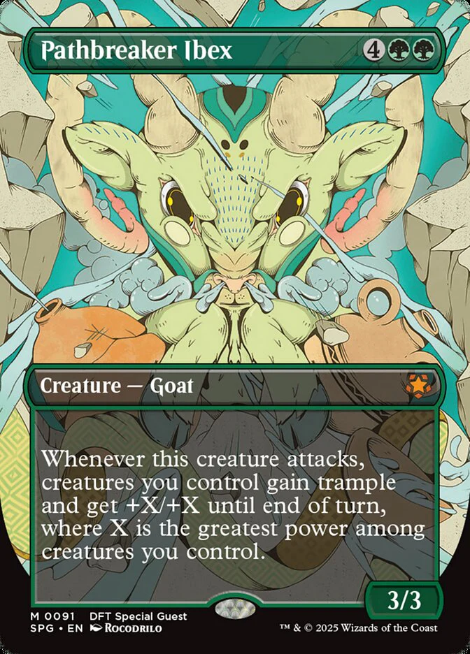 Pathbreaker Ibex - Borderless - Full Art - Inverted (Foil)