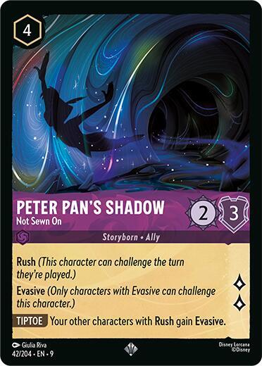 Peter Pan's Shadow - Not Sewn On - Foil