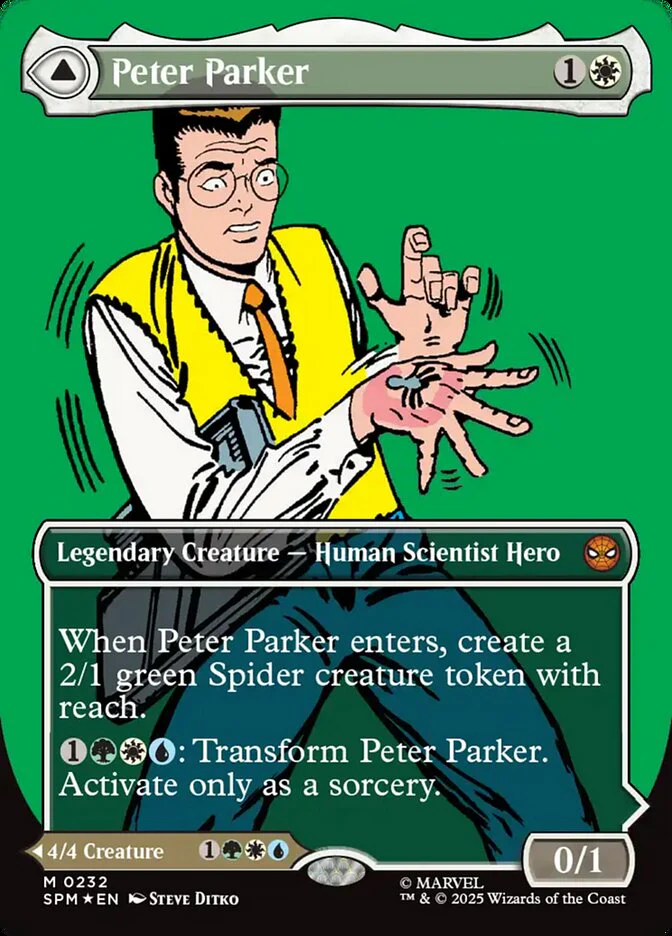 Peter Parker // Amazing Spider-Man - Borderless - Full Art - Inverted - Legendary (Foil)