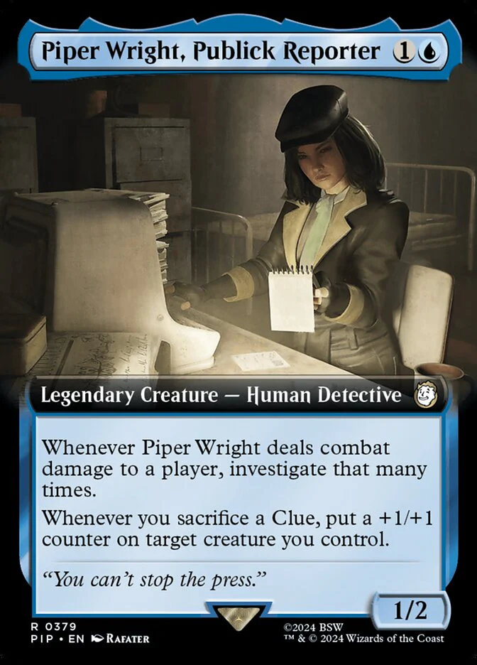 Piper Wright, Publick Reporter - Extended Art - Legendary