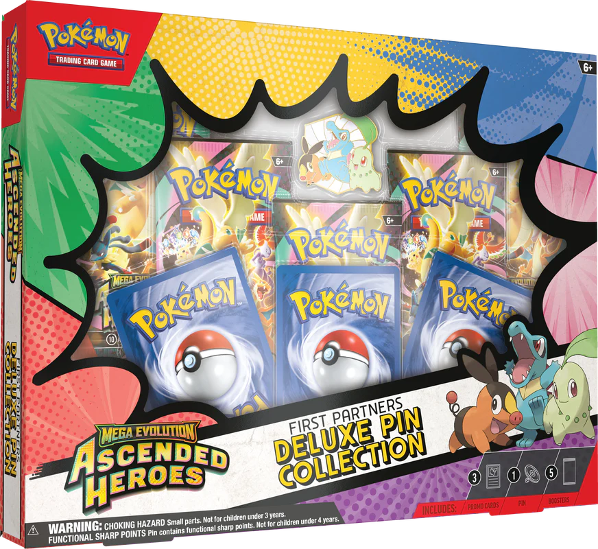 Pokemon ME02.5 Ascended Heroes: First Partners Deluxe Pin Collection