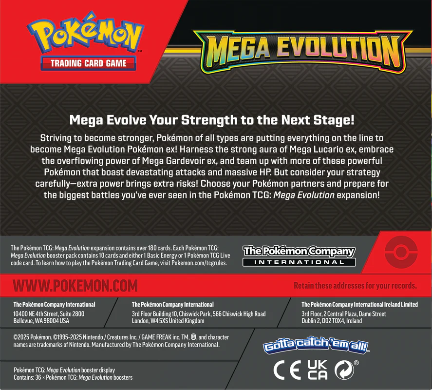 Pokémon TCG - Booster Box - ME01: Mega Evolution -  EN - ENHANCED (Included Promo card) - Image 2