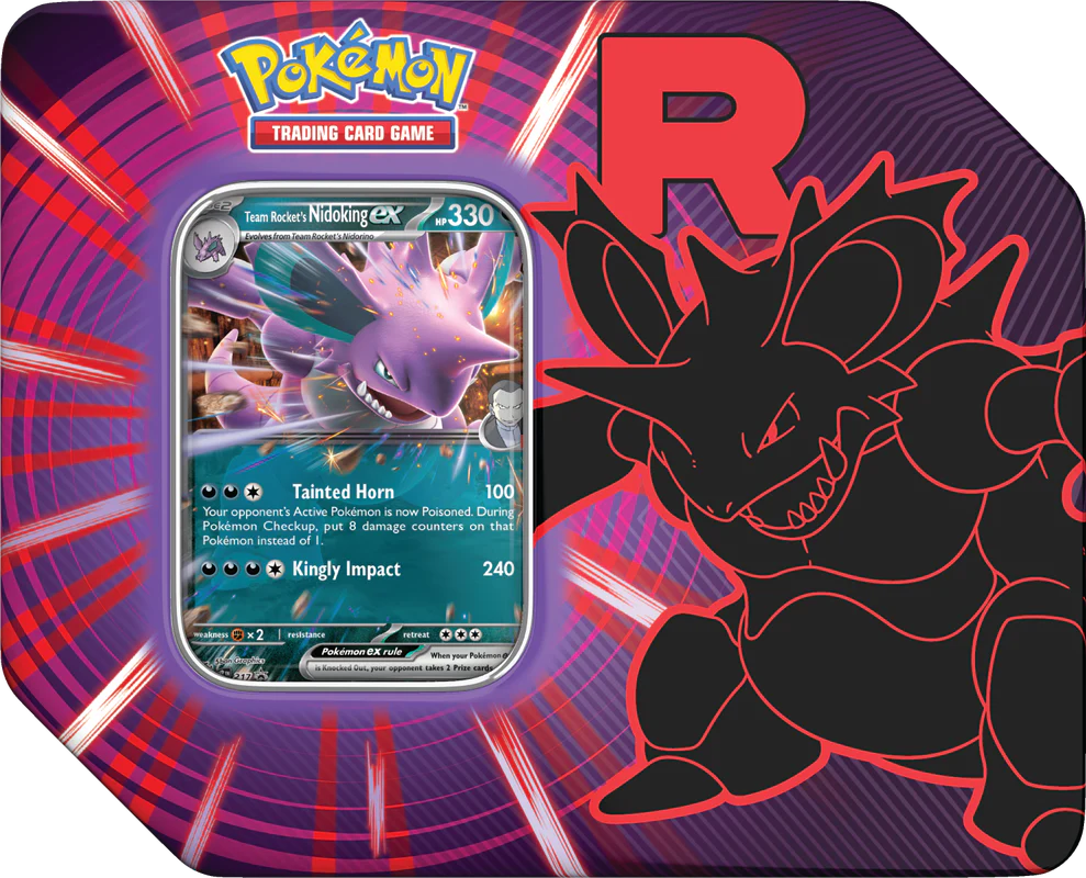 POKEMON TEAM ROCKET TIN - NIDOKING