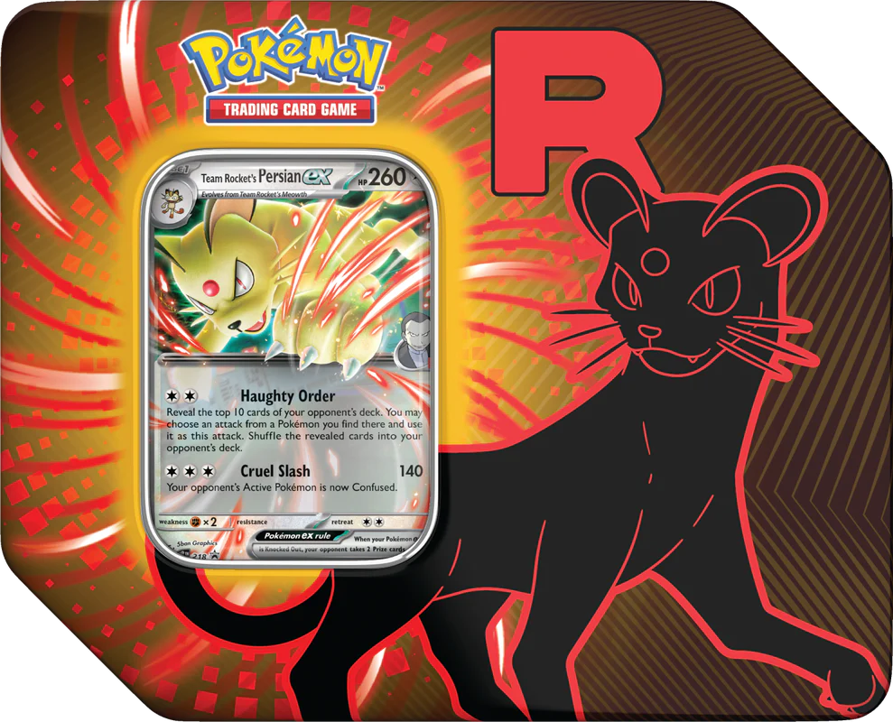 POKEMON TEAM ROCKET TIN - PERSIAN