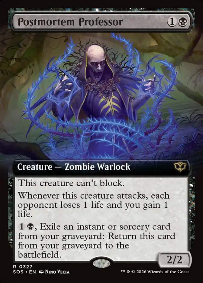 Postmortem Professor - Extended Art (Foil)