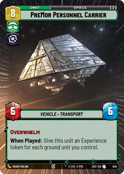 PreMor Personnel Carrier (Hyperspace) - Foil