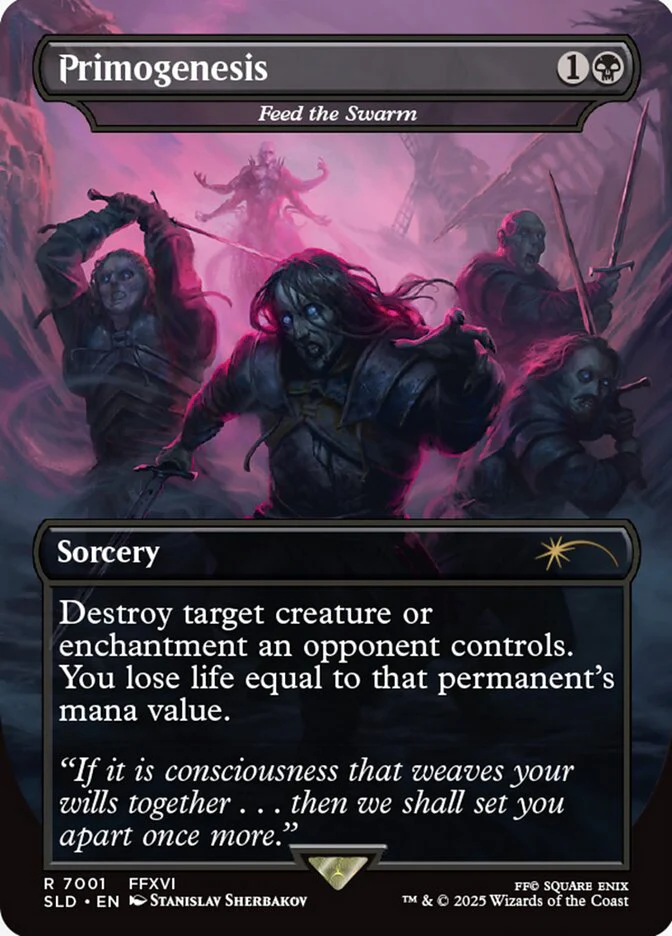 Primogenesis - Feed the Swarm - Borderless - Full Art - Inverted (Foil)